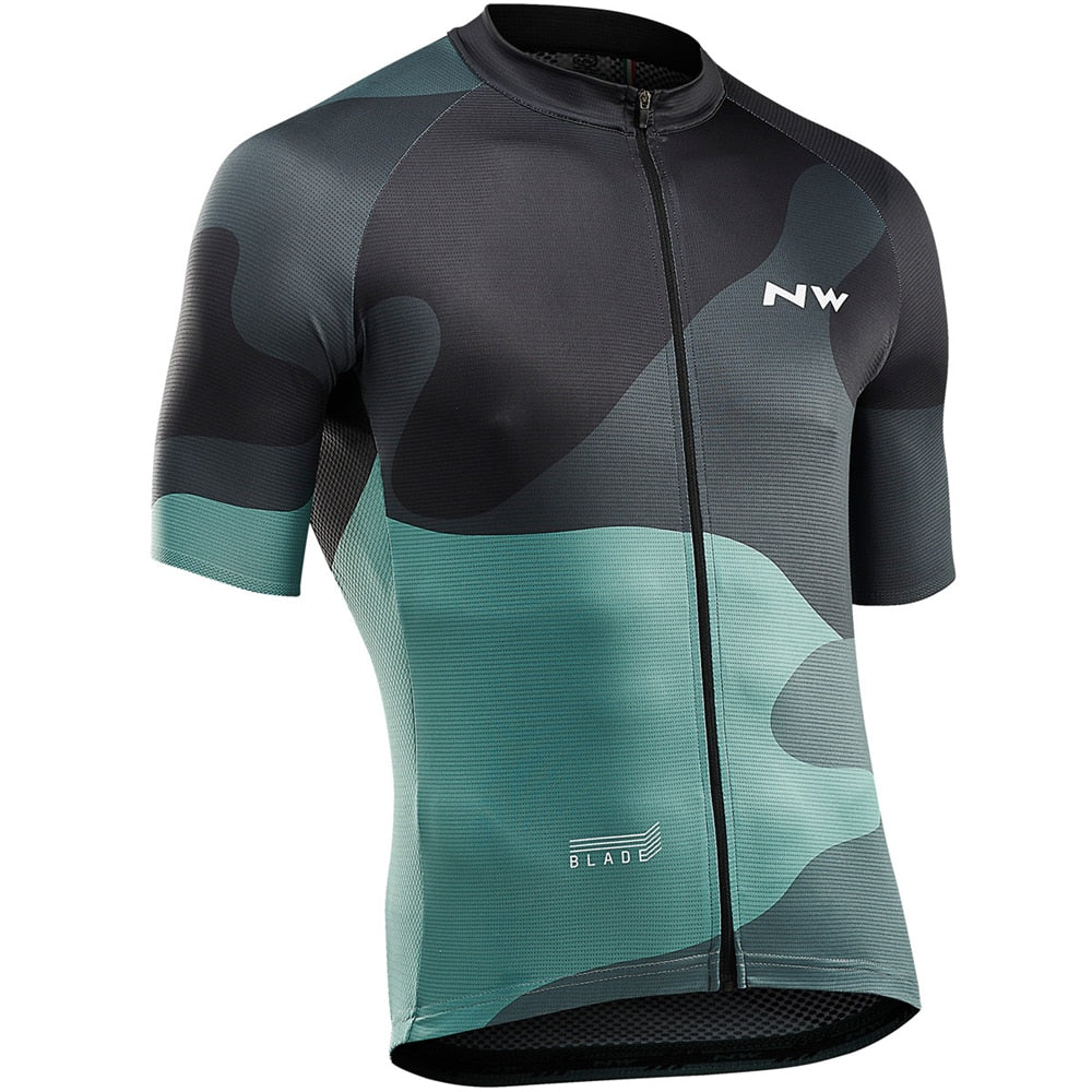 Maillot cycliste homme vert