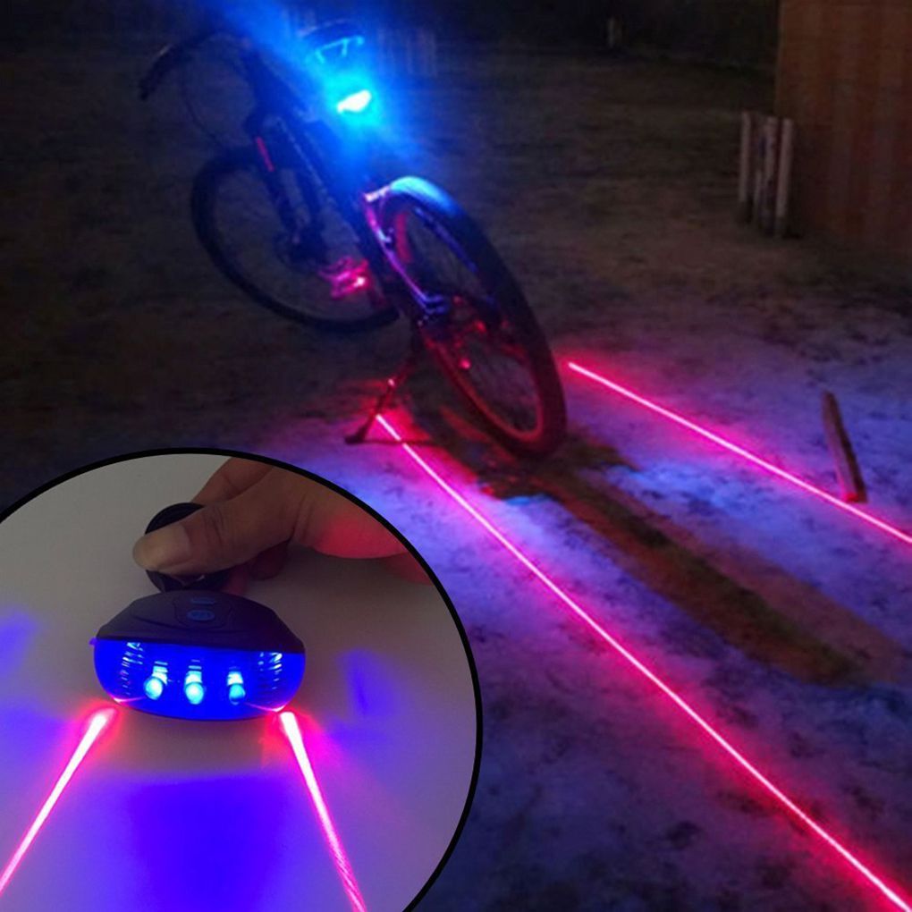 Feu arrière vélo avec sécurité laser